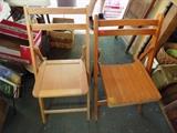 wooden folding chairs