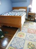 Bed is for sale. Rug is not.