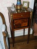Marble top commode.