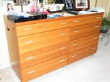 Excellent cherry wood dresser mid century modern style