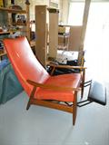 Milo Baughman Danish Mid-century modern, Eames era recliner.