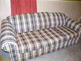 Nice plaid couch and YES it is a sleeper sofa too!