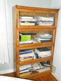 Beautiful oak barrister bookcase.