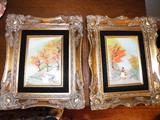 Some artwork in beautiful frames. MANY more picture frames availble at the sale.