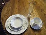 Beautiful china complete with serving platters too!