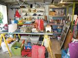 Some diggers delight in the garage as well! Everything from cleaning supplies, to medical supplies, books, kids items, cast-iron claw foot tub, crafting supplies and some TOOLS!
