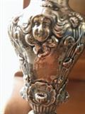 Detail on Sterling candlesticks