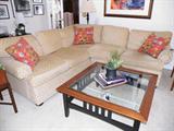 Beautiful sectional sofa for sale. Sorry, table is NOT for sale.