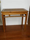 Beautiful oriental style side table. There are two at the sale.