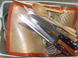 picture of just SOME of the kitchen items, lots more at the sale!