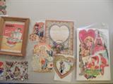 Tons of vintage valentine ephemera some is upwards of 100 years old!