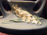 Gorgeous detail on the Roseville pottery