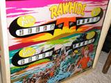 Back only of Sterns Rawhide pinball machine