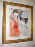 Levier original signed watercolor