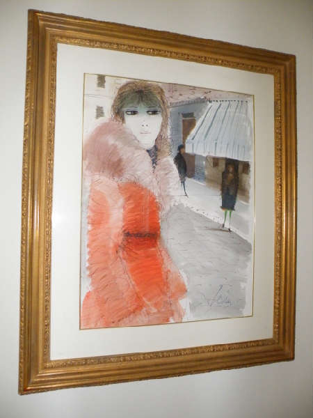 Levier original signed watercolor