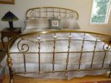 King size brass bed