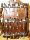 Silverplate and stainless steel spoon collection.