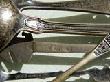 Detail on the sterling silver spoons.