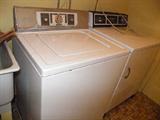 Washer and gas dryer.