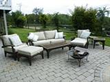Beautiful Restoration Hardware outdoor furniture.