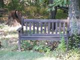 1 of 2 teak benches