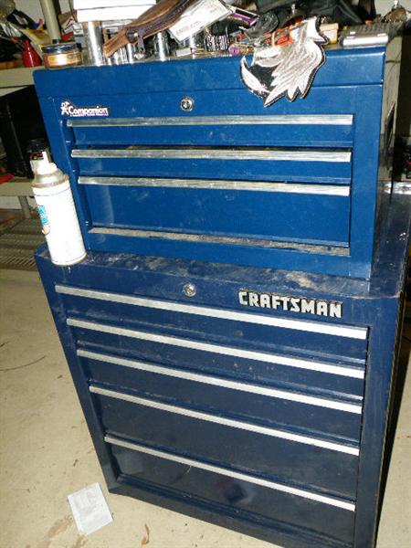 ONLY the lower (Craftsman) toolbox is for sale.  The upper one shown in the photo WILL NOT be available.