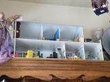 Vintage tin dollhouse with furniture!
