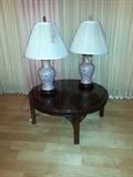 Lane Coffee Table and Lamps