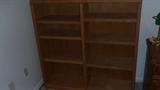 Wood Bookcase, matches office furniture 48"h x 47"w x 12" deep