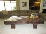Copper top coffee table