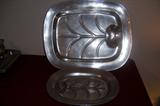 Wilton-Columbia Armetale meat platters 21 x 17 and 14 x 12