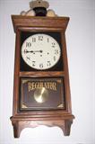 Vintage Oak Hamilton Regulator Wall Clock