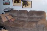 Microfiber sofa and love seat