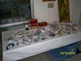 Table full of costume jewelery, some 40's and 50's