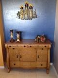Vintage quarter sawn oak buffet