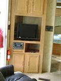 Inside view of Travel Trailer, yes it comes with the TV