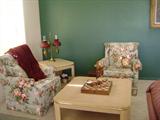 Green Floral Chairs