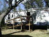 Ramp can go with the travel trailer!