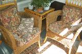Sweet Wicker Chairs & Table Set