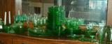 Depression Glass Candlesticks & Service for 23