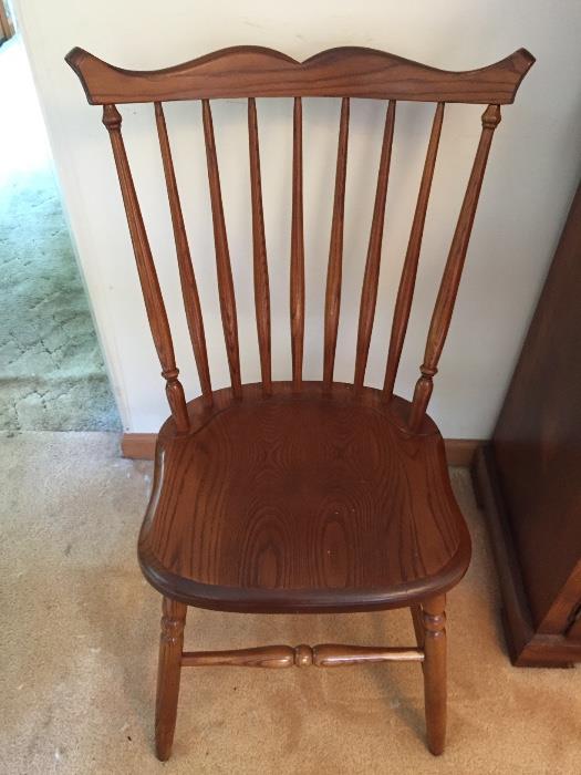 Close-up of dining room chair