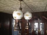 Unique chandelier -- three lamps