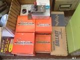 Box of Simpson equipment & box of ballast
