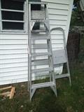 Aluminum ladder and step ladder