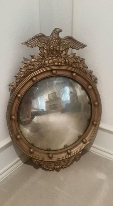 RARE Antique Federal Convex Mirror