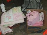 baby clothes & bedding lot