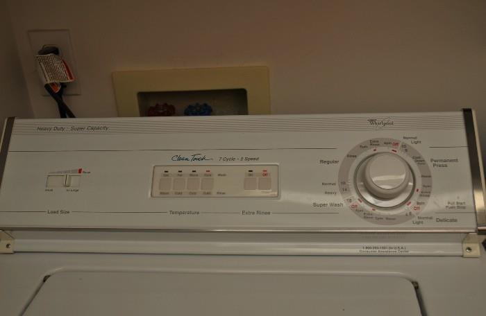 WHIRLPOOL HEAVY DUTY  7 CYCLE WASHER ~ 2 SPEED ~ EXTRA LARGE CAPACITY