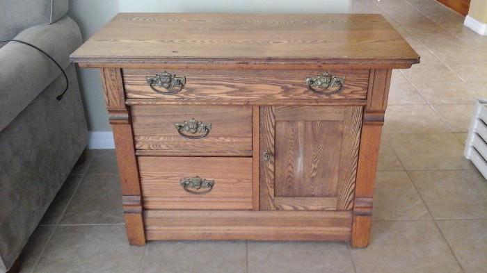 Antique Cabinet - great as  lamp table!