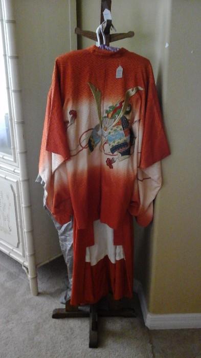 One of 3 hand stitched kimonos
