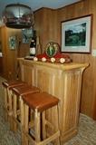 small bar and stools
